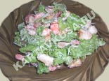 салаты из рыбы и морепродуктов | салат цезарь с креветками - рецепт с фото