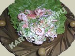салаты из рыбы и морепродуктов | салат из креветок с грейпфрутом - рецепт с фото