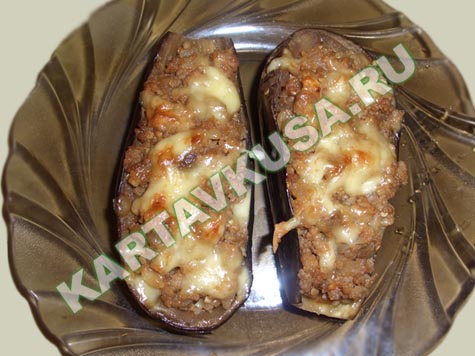 баклажаны, фаршированные мясом | пошаговый фото-рецепт