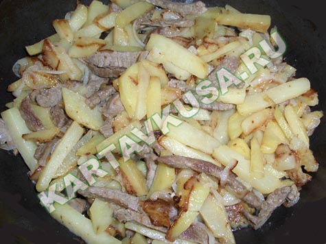 картошка с мясом | рецепт с фото