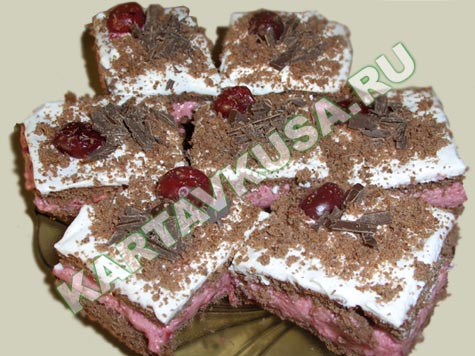 шоколадные пирожные с вишней | рецепт с фото