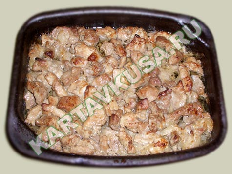свинина кусочками под майонезом | пошаговый фото-рецепт