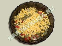 картофельный салат с кукурузой | приготовление - 4 шаг