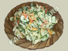 летний салат из овощей | приготовление - 7 шаг