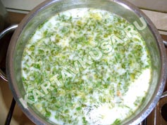молочный суп с овощами | приготовление - 5 шаг
