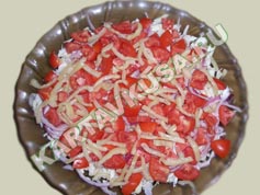 овощной салат с рыбой | приготовление - 4 шаг