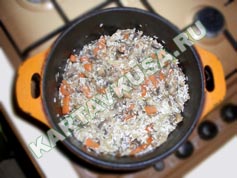 рис с грибами | приготовление - 3 шаг