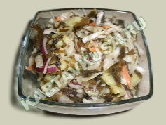 салат из морской капусты с картофелем | приготовление - 6 шаг