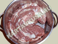 шашлык из свинины в кефире | приготовление - 1 шаг