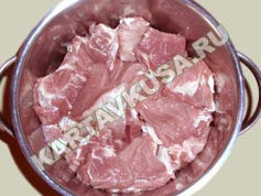 шашлык из свинины в кефире | приготовление - 2 шаг