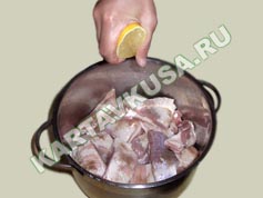 шашлык из свинины в лимоне | приготовление - 5 шаг