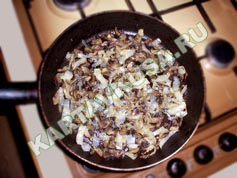жареный пирог с грибами и сыром | приготовление - 1 шаг