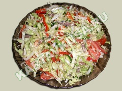 салат с анчоусами | приготовление - 7 шаг