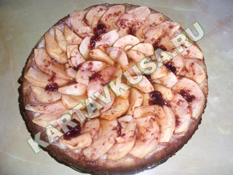 ябочный пирог с заварным кремом | рецепт с фото