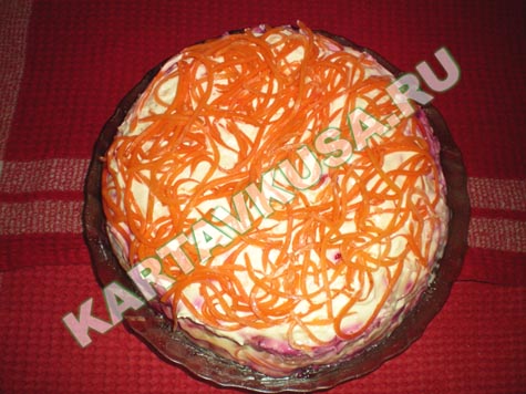 овощной салат с корейской морковкой | рецепт с фото