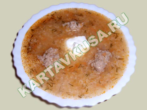 рисовый суп с фрикадельками | рецепт с фото