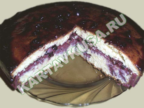 черничный пирог | рецепт с фото