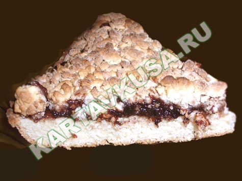 песочный пирог с вареньем | пошаговый фото-рецепт