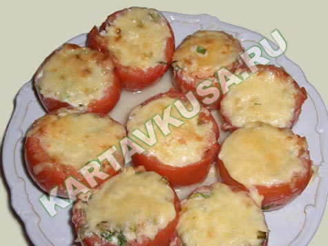 помидоры, фаршированные курицей | рецепт с фото