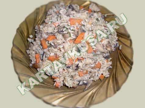 рис с грибами | пошаговый фото-рецепт