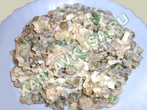 салат из печени трески | рецепт с фото