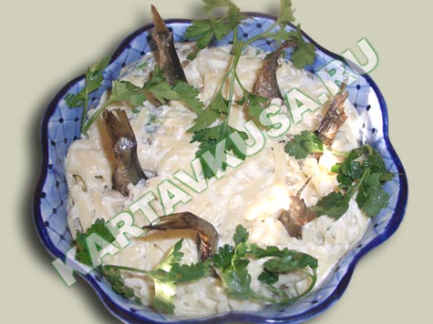 салат рыбки в пруду | рецепт с фото