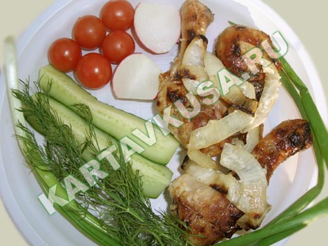 шашлык из курицы в майонезе | пошаговый фото-рецепт