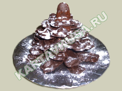 шоколадная ёлочка | пошаговый фото-рецепт