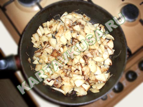 жареная картошка с луком | пошаговый фото-рецепт